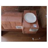 LOT OF 48 OBLONG PLATES 10"