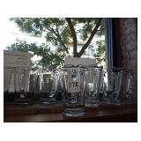 LOT OF 12 GLASS PITCHERS