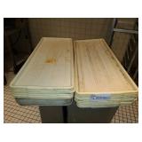 LOT OF 26 PLASTIC TRAYS - 12" X 30"
