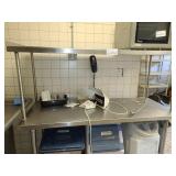 5 FT TABLE WITH OVERSHELF