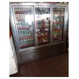 3 GLASS DOOR REFRIGERATOR SELF CONTAINED