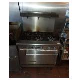 AMERICAN RANGE 6 BURNER STOVE WITH OVEN