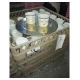 RACKS COFFEE CUPS WITH SILVER TRIM