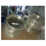 LOT OF 51 PLATED PLATTERS 12"