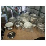 SILVER PLATED ICE BUCKETS 7" DIAMETER 6" TALL