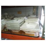 LOT OF 20 SQUARE BOWLS 10-12"