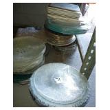 LOT ASSORTED LARGE PLATTERS - 60+