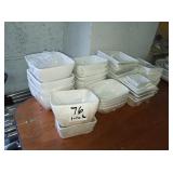 LOT OF SQUARE BOWLS - 30+