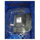 LOT OF 21 SILVER PLATED PLATTERS 12" X 12"