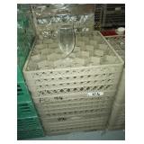 RACKS OF WATER GLASSES