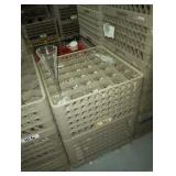 RACKS OF TALL STEM GLASSES