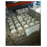 RACKS COFFEE CUPS WITH GOLD TRIM