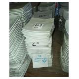 LOT OF 59 SQUARE PLATES 6"