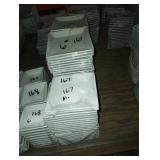 LOT OF 81 SQUARE PLATES 6"