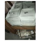 LOT OF 77 SQUARE PLATES 7-8"