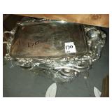 LOT OF 20 SILVER PLATED SERVING TRAYS 22" LONG