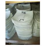 LOT OF 88 SQUARE PLATES 8"