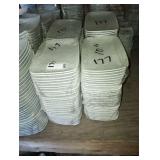 LOT OF 120 RECTANGULAR PLATES 10"