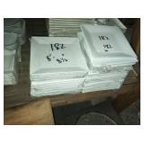 LOT OF 38 SQUARE PLATES 8"