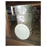 LOT OF 88 GOLD TRIM PLATES 8"