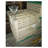 RACKS OF MARTINI GLASSES