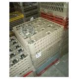 RACKS OF WINE GLASSES
