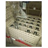 RACKS OF TALL BEER GLASSES