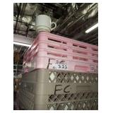 RACKS OF CREAM COLORED COFFEE CUPS