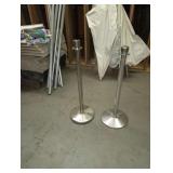 CHROME STANCHIONS