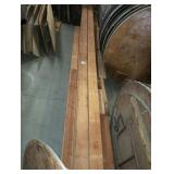 LOT OF WOOD OVER 16 FT SLATS - 25+ PCS