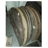 5 FT HALF MOON CATERING TABLES