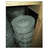 LOT OF 177 SILVER TRIM PLATES 10"