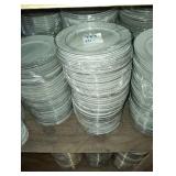 LOT OF 221 SILVER TRIM PLATES 10"