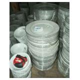 LOT OF 170 SILVER TRIM PLATES 10"