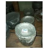 LOT OF 48 GLASS PLATES 8"