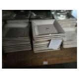 LOT OF 55 SQUARE PLATES 12"