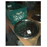 LOT OF 8 SILVER PLATED TRAYS 16"