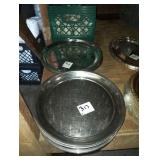 LOT OF 17 SS TRAYS 14"