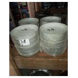 LOT OF 80 GOLD TRIM BOWLS 7-1/2"