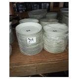 LOT OF 78 GOLD TRIM BOWLS 7-1/2"