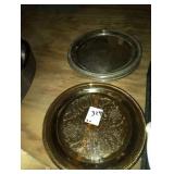 LOT OF 14 PLATED TRAYS 12"