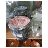 LOT METAL PLATES WITH PATTERNS 100+ PCS