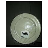LOT OF 150 PLATES WITH GOLD TRIM 9"