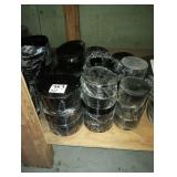 LOT BLACK PLATES 4" 5" 6"