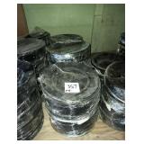 LOT OF 146 BLACK PLATES 9-1/2"