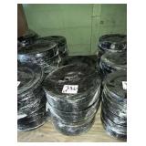 LOT OF 69 BLACK PASTA PLATES 9"