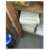 LOT OF 108 SQUARE PLATES 10-1/2"