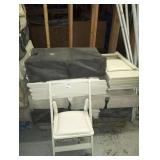 IVORY FOLDING CHAIRS