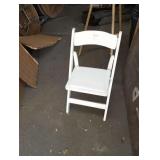 WHITE WOOD FOLDING CHAIRS
