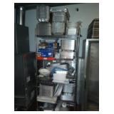 METRO RACK ON WHEELS LOADED WITH PAPER GOODS